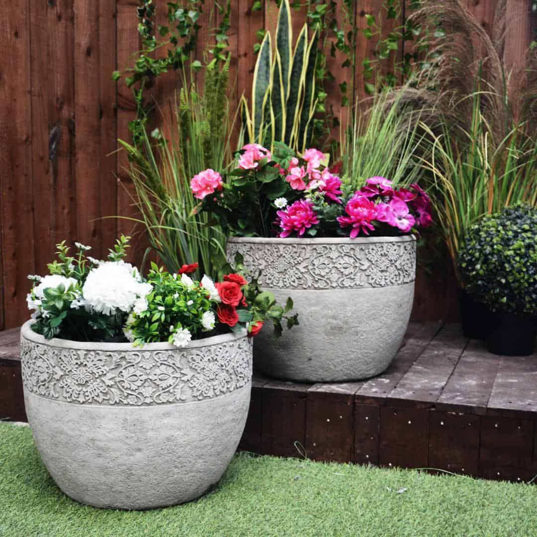 matching pot planters